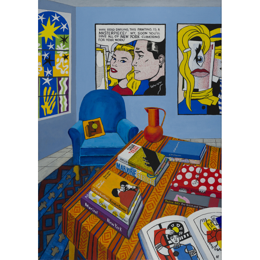 Blue Armchair and Red Jug