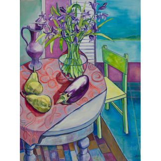 Hyacinth and Aubergine