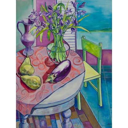 Hyacinth and Aubergine